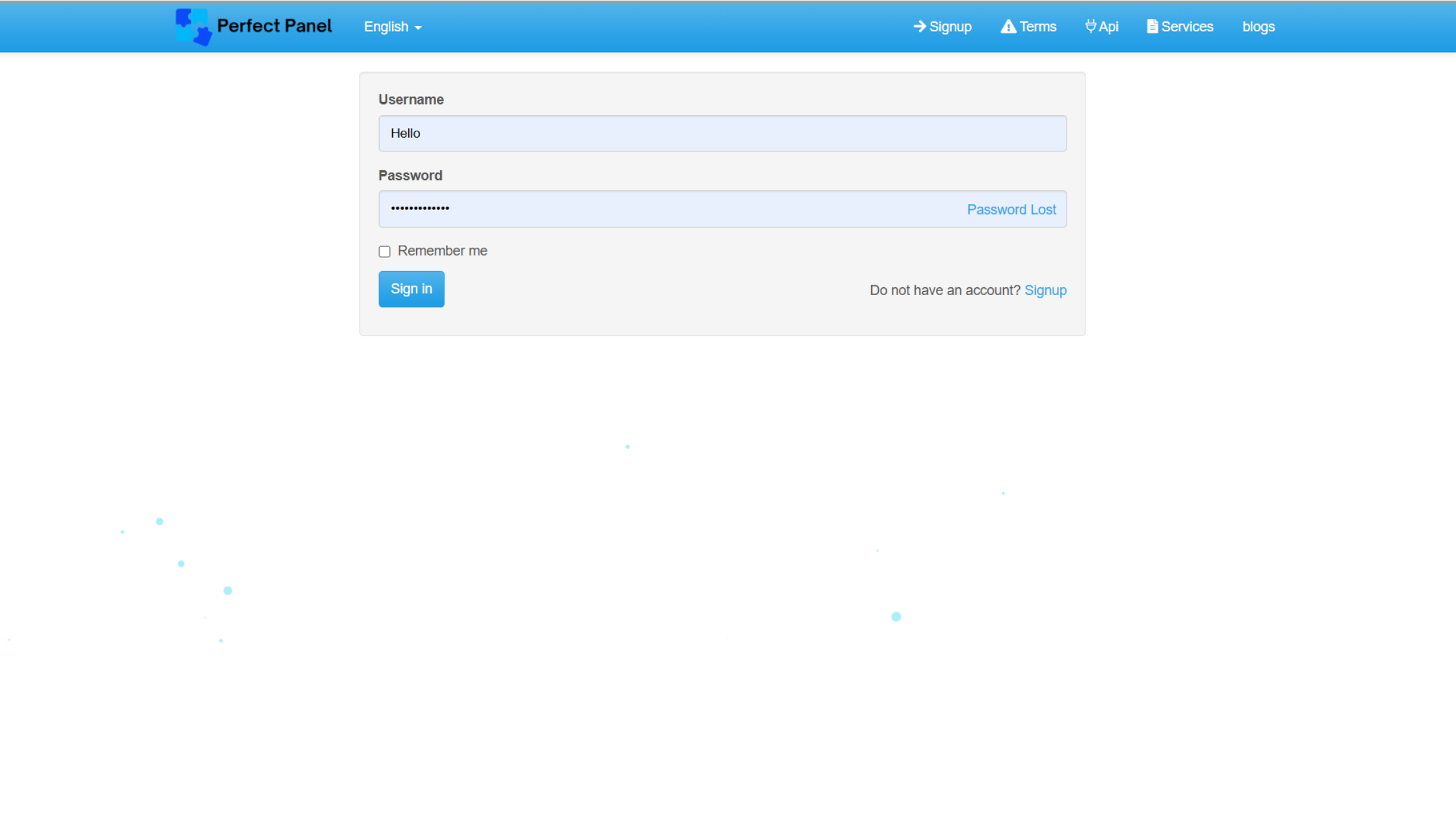 SMM Website | Perfect Panel